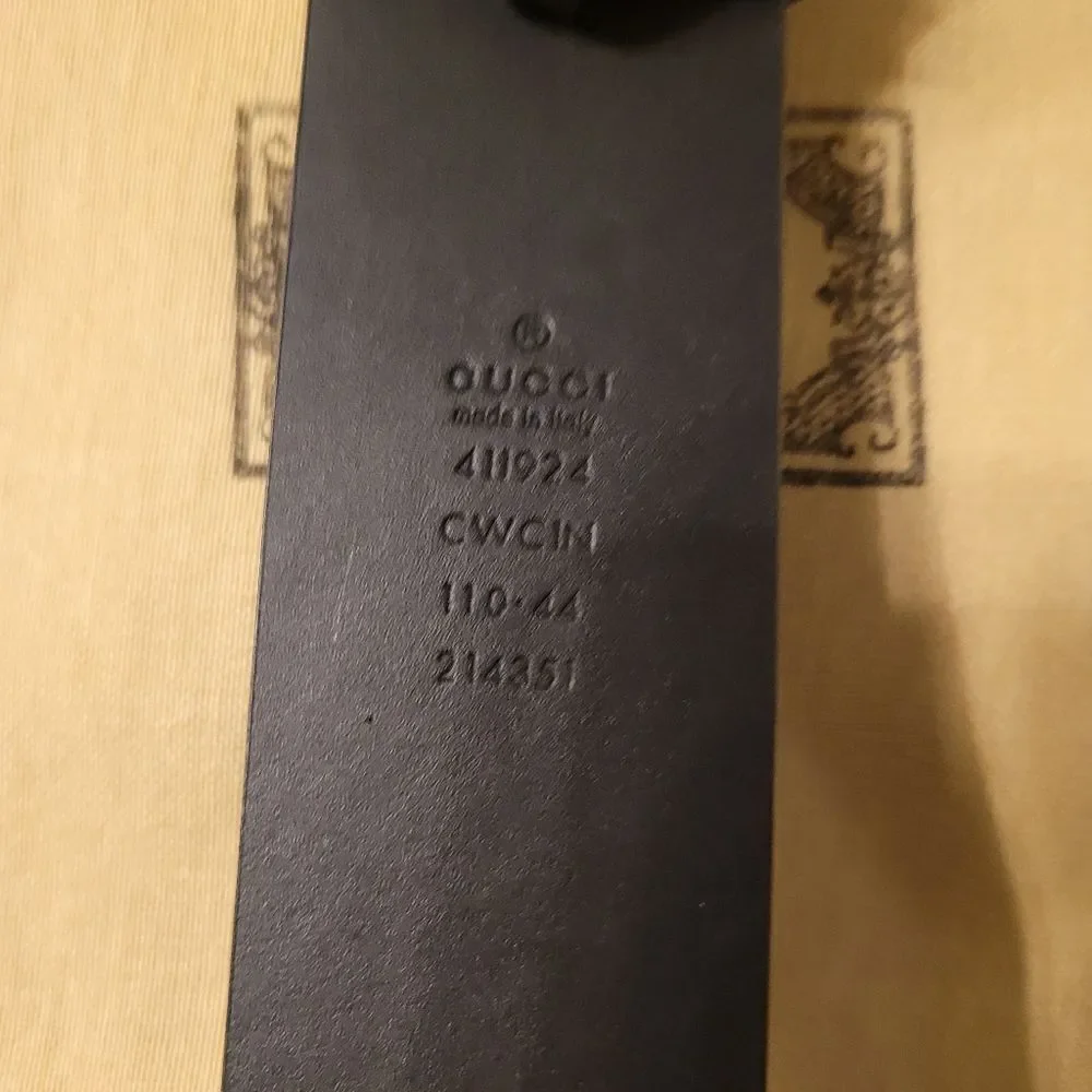 Gucci GG Black Marmont Belt 44/110